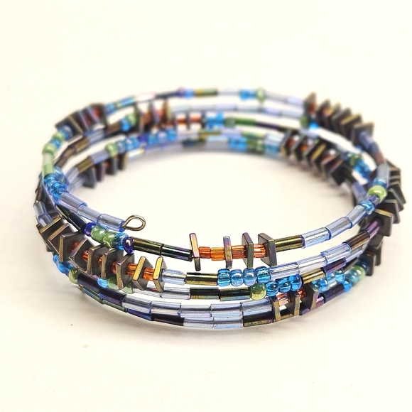 Hand Crafted Jewelry - 5/$25. Colorful Memory Wire Bracelet